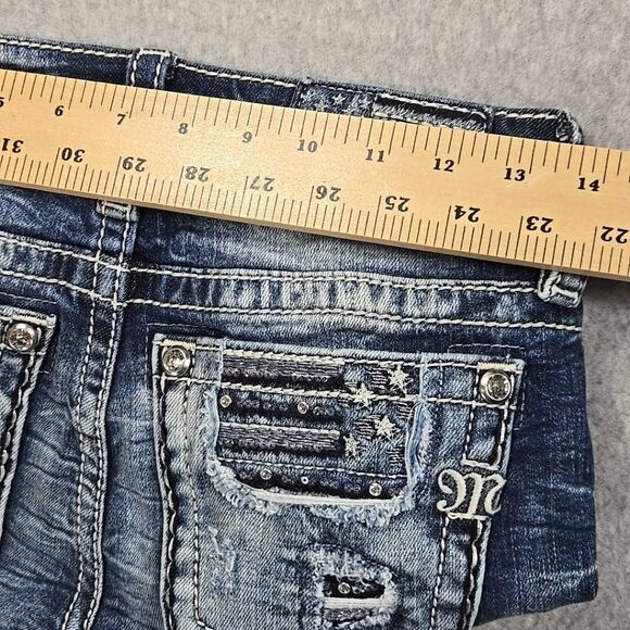 MISS ME Los Angeles WOMENS MID RISE SIGNATURE BOOT  SZ 25 JEANS INSEAM 28" Y2K - Picture 9 of 14